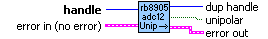 RB8905 ADC12 isUnipolar Mode